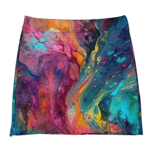 Rainbow Runner skirt Anti-Emptied A-Line Skirt with Pocket