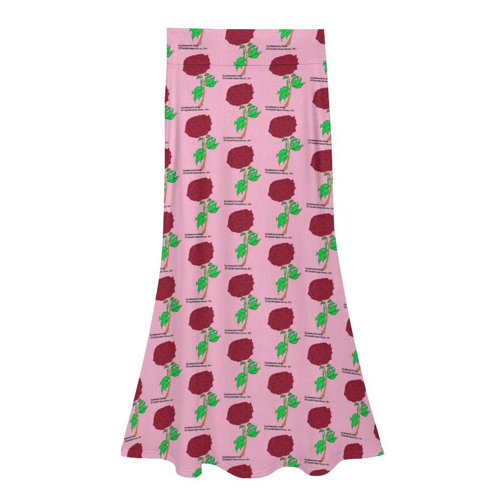 High waisted long skirt