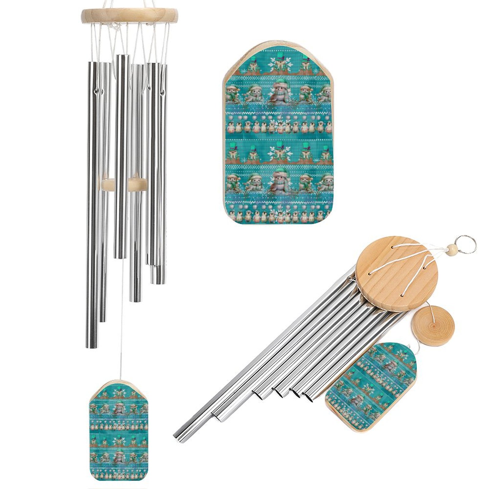 Wind Chime Penguins Walrus and Seals