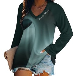 Long sleeve loose tee Women's Long Sleeve Loose Tee (TLREV2)