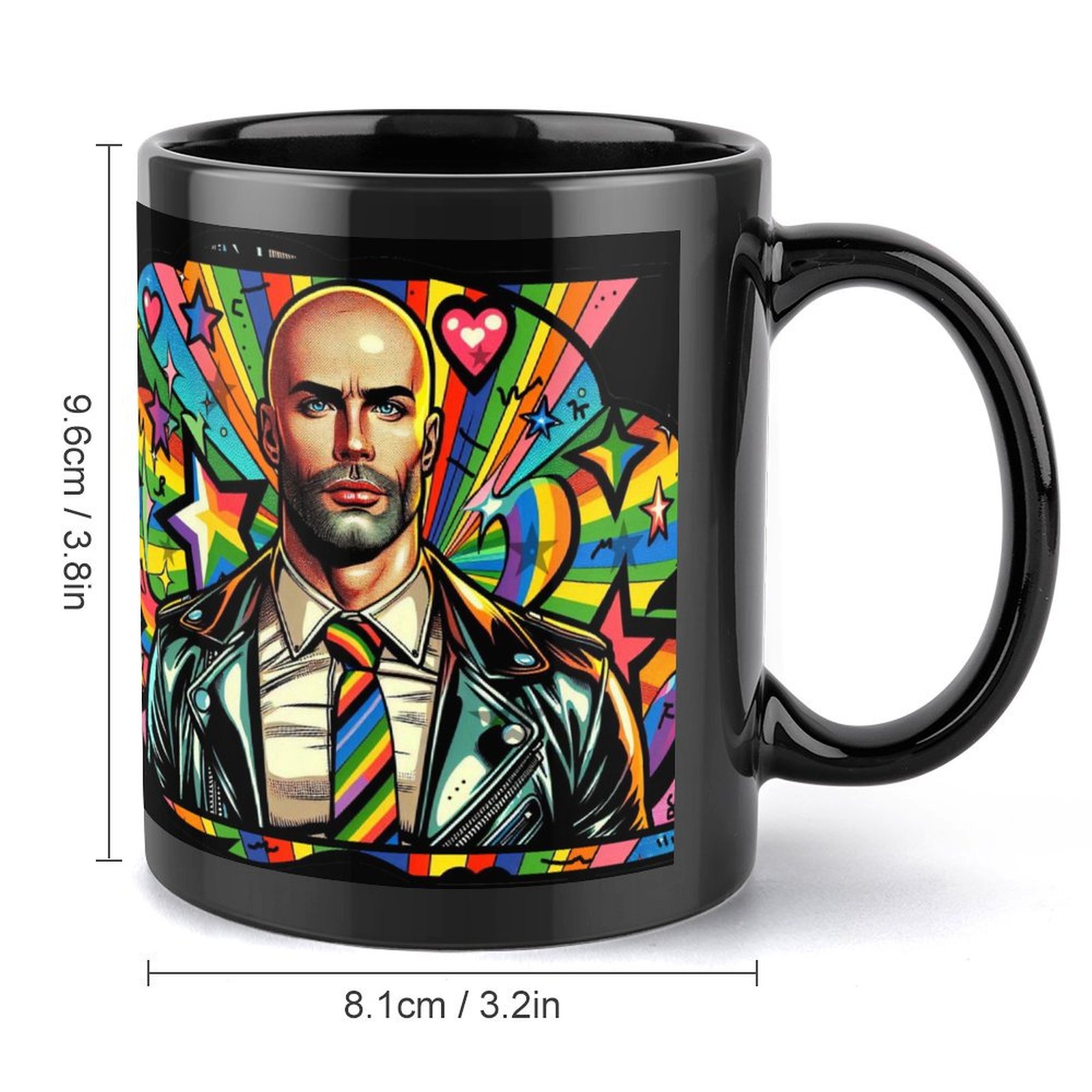 Guy with Pride Gay by Fetishworld Black Mug