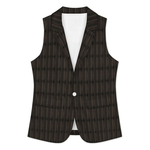 Unsueded Suit Vest Women Sleeveless Blazer