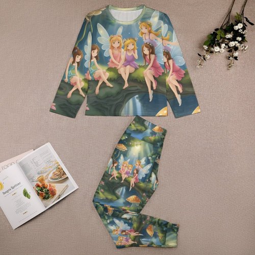 fairies 2 Girls' Pajama suit