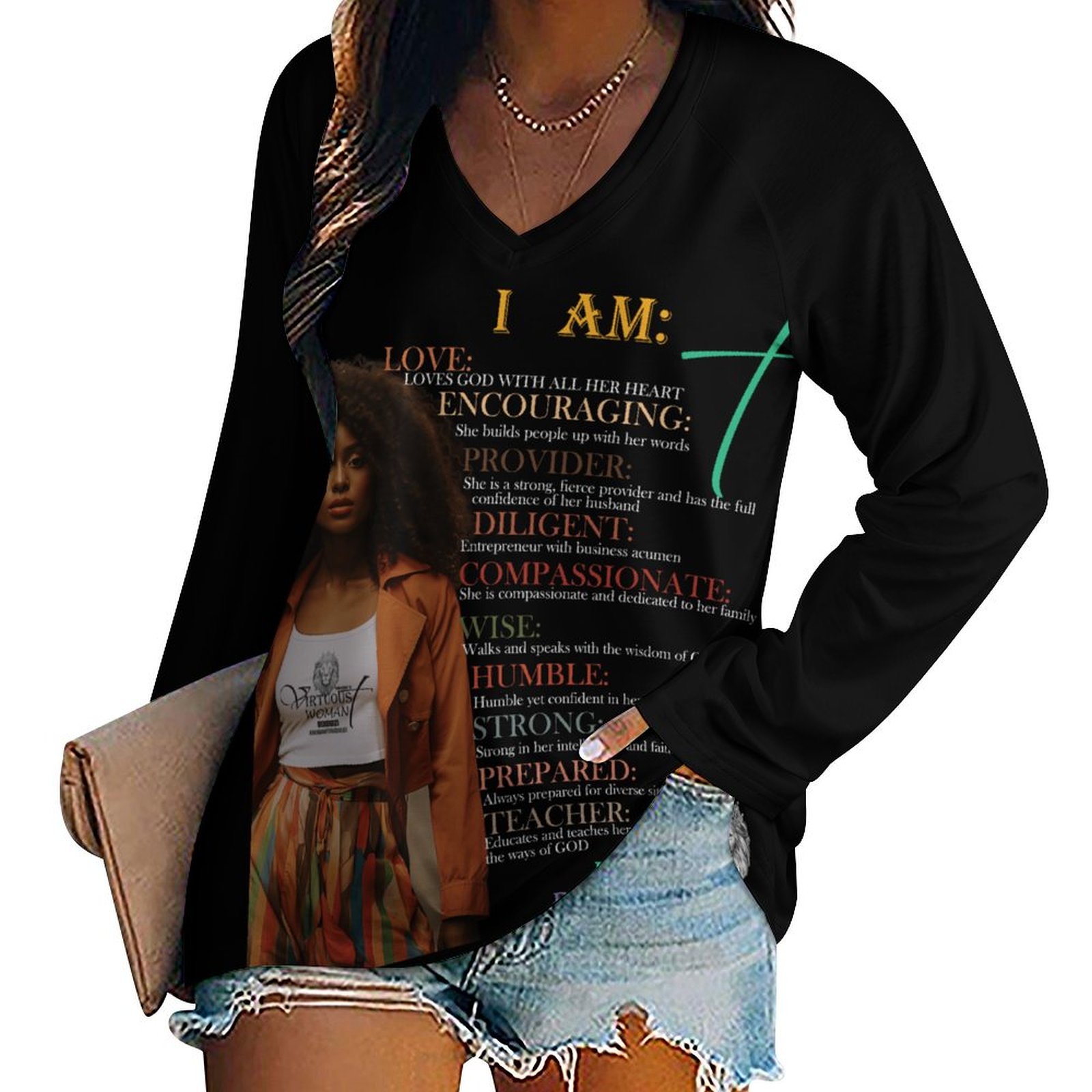 Long sleeve loose tee Women's Long Sleeve Loose Tee (TLREV2)