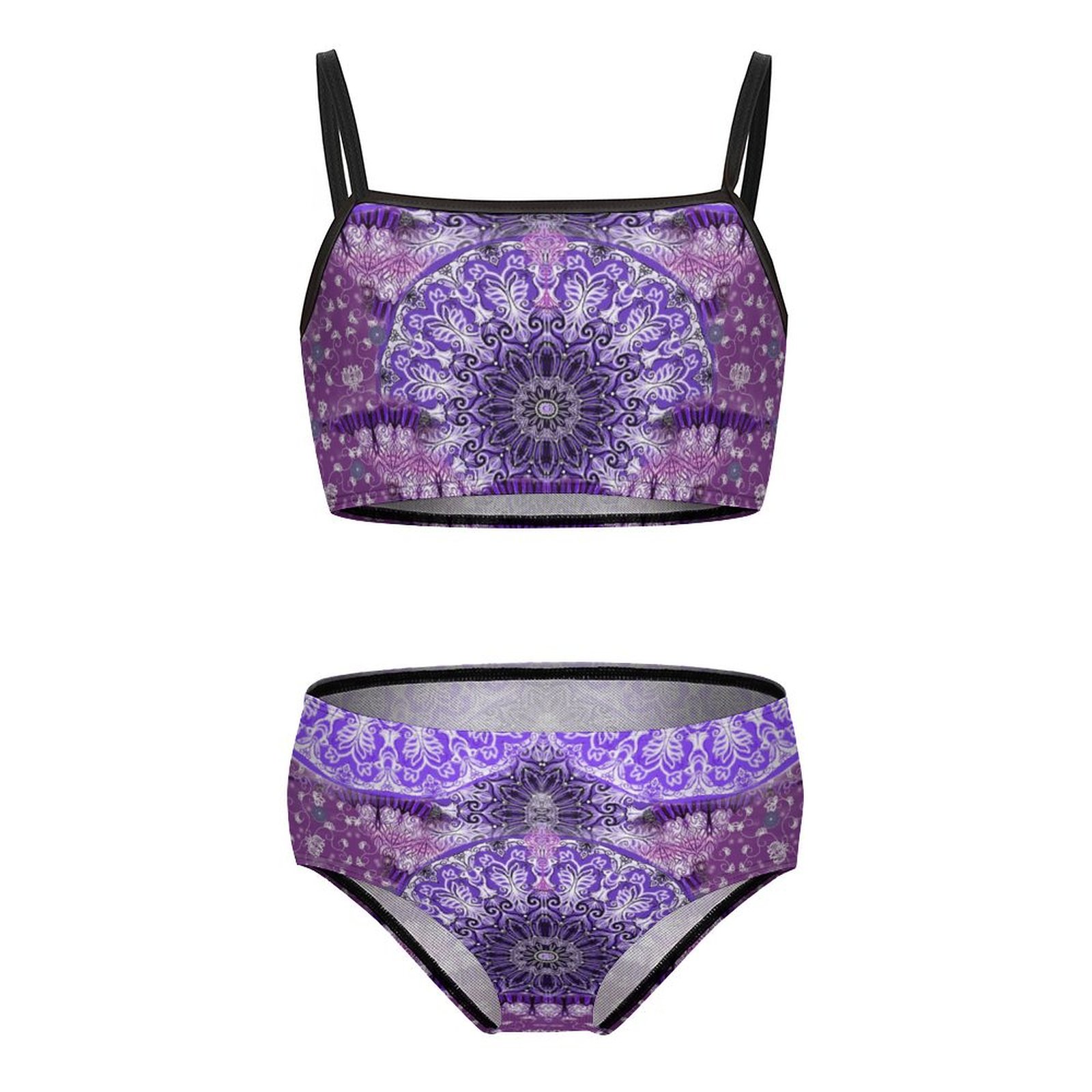 Two-piece bathing suit for girls