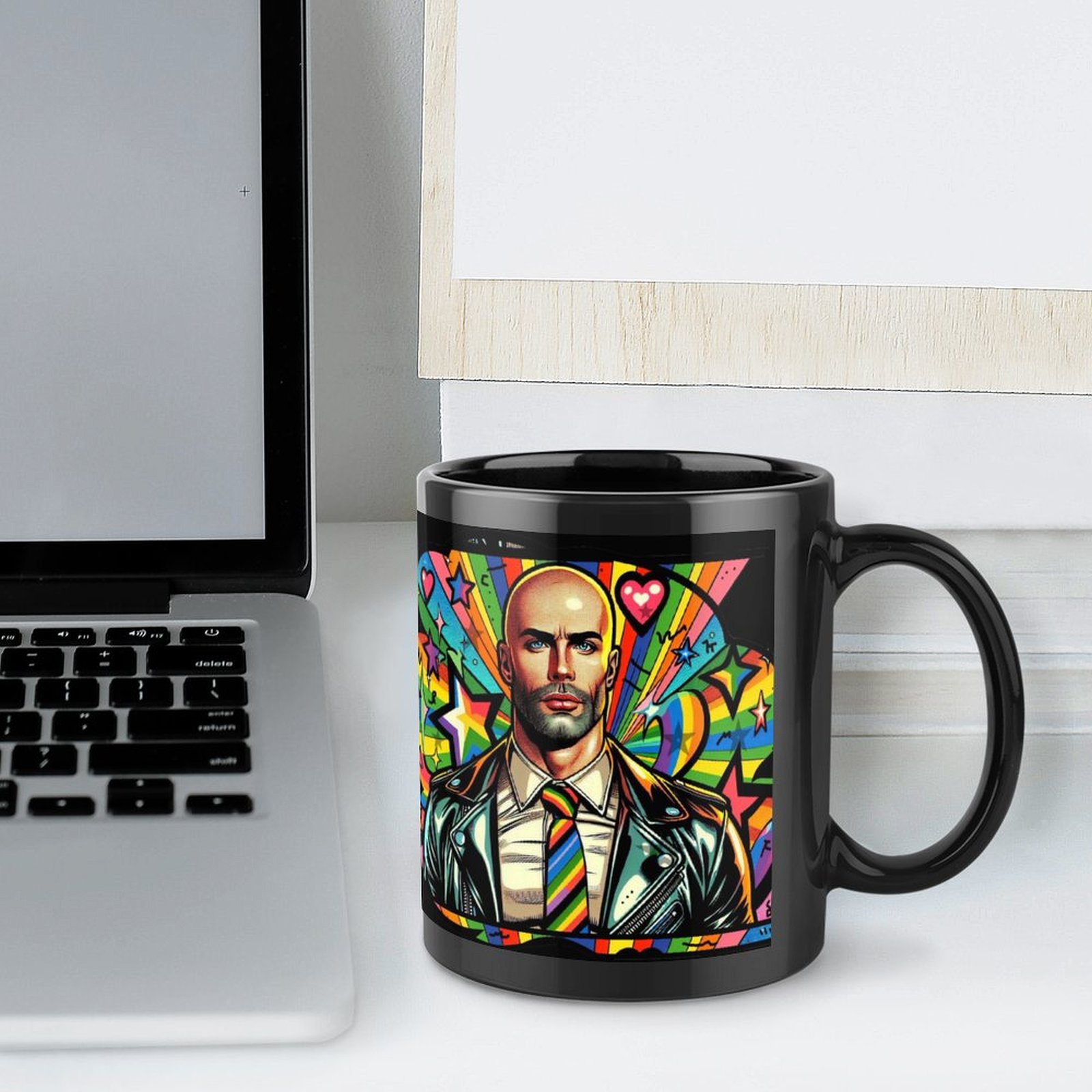 Guy with Pride Gay by Fetishworld Black Mug