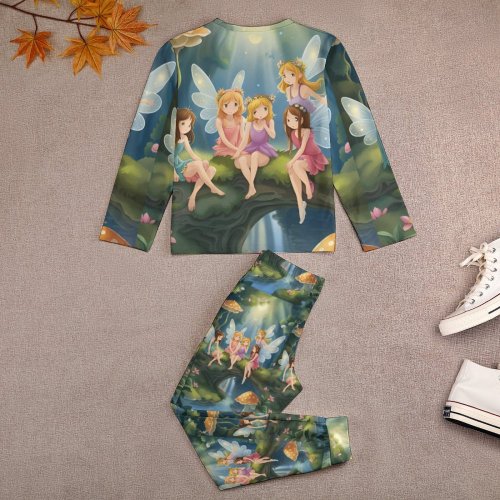 fairies 2 Girls' Pajama suit