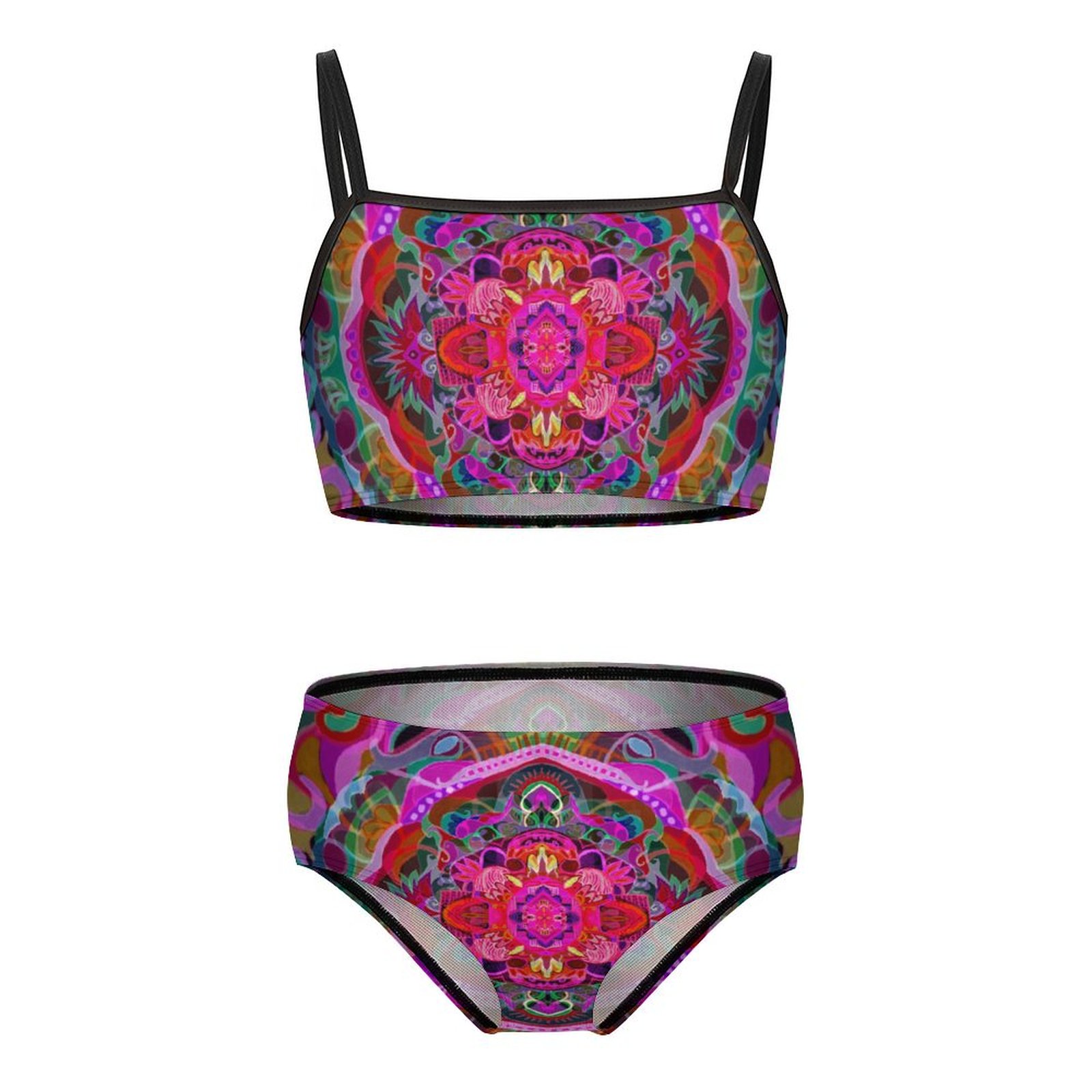 Two-piece bathing suit for girls