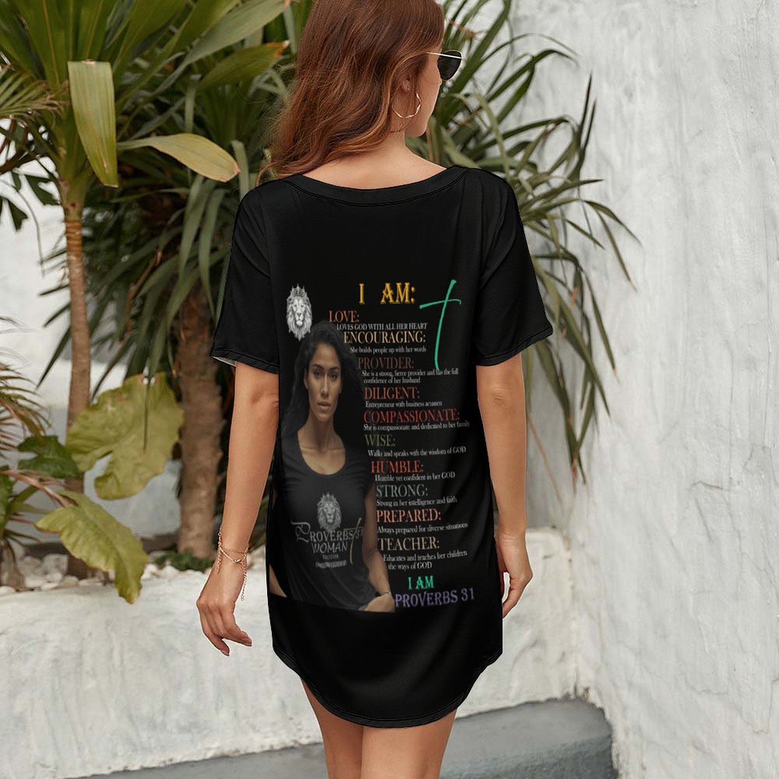 Bat sleeve loose T-shirt Dolman Short Sleeve T-Shirt