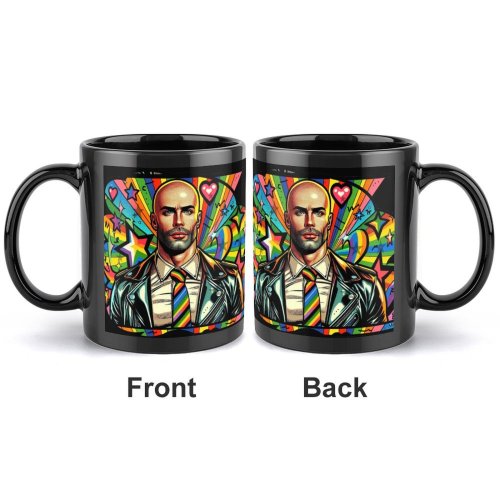 Guy with Pride Gay by Fetishworld Black Mug