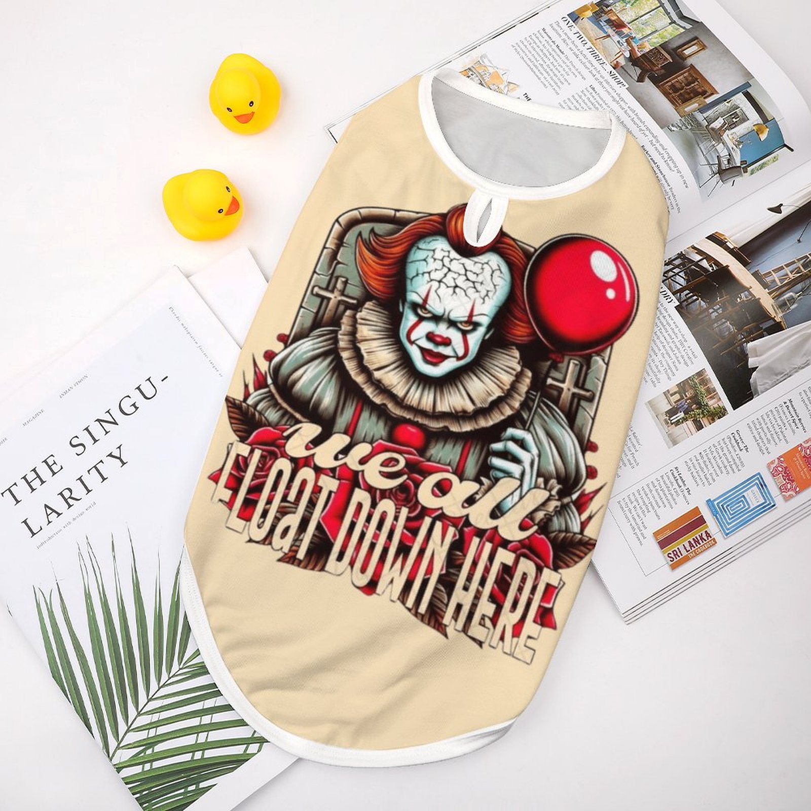 "You'll Float Too" Pet Shirt Full Print Pet Vest