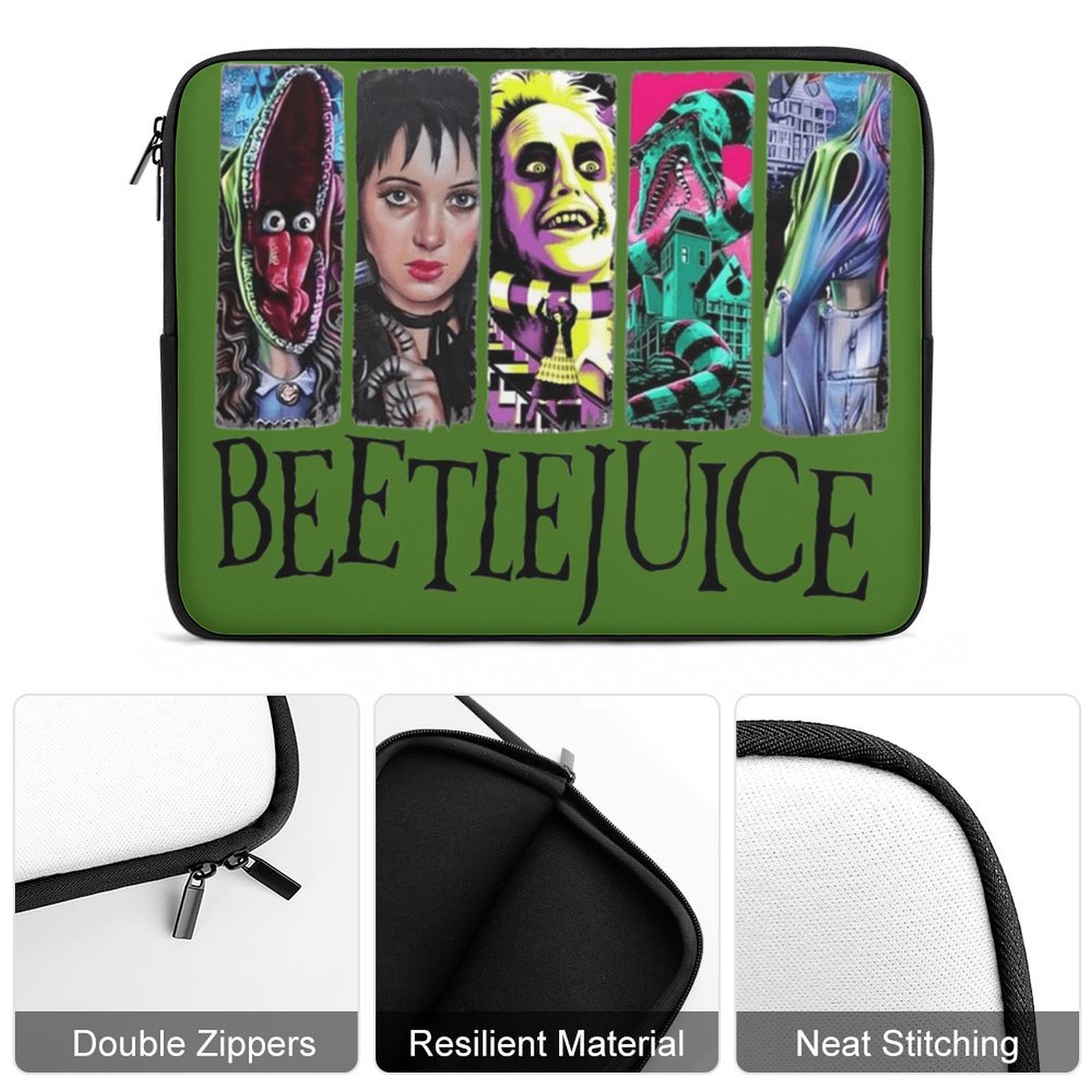 Beetlejuice Laptop Sleeve  Multi Size Laptop Sleeve (Multiple Sizes)