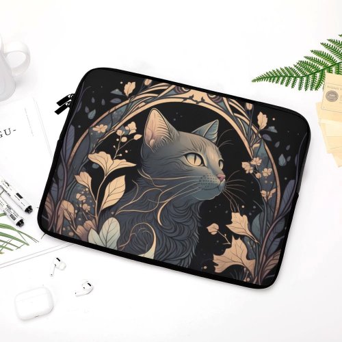 Mystic Cat Laptop Sleeve Laptop Sleeve (Multiple Sizes)