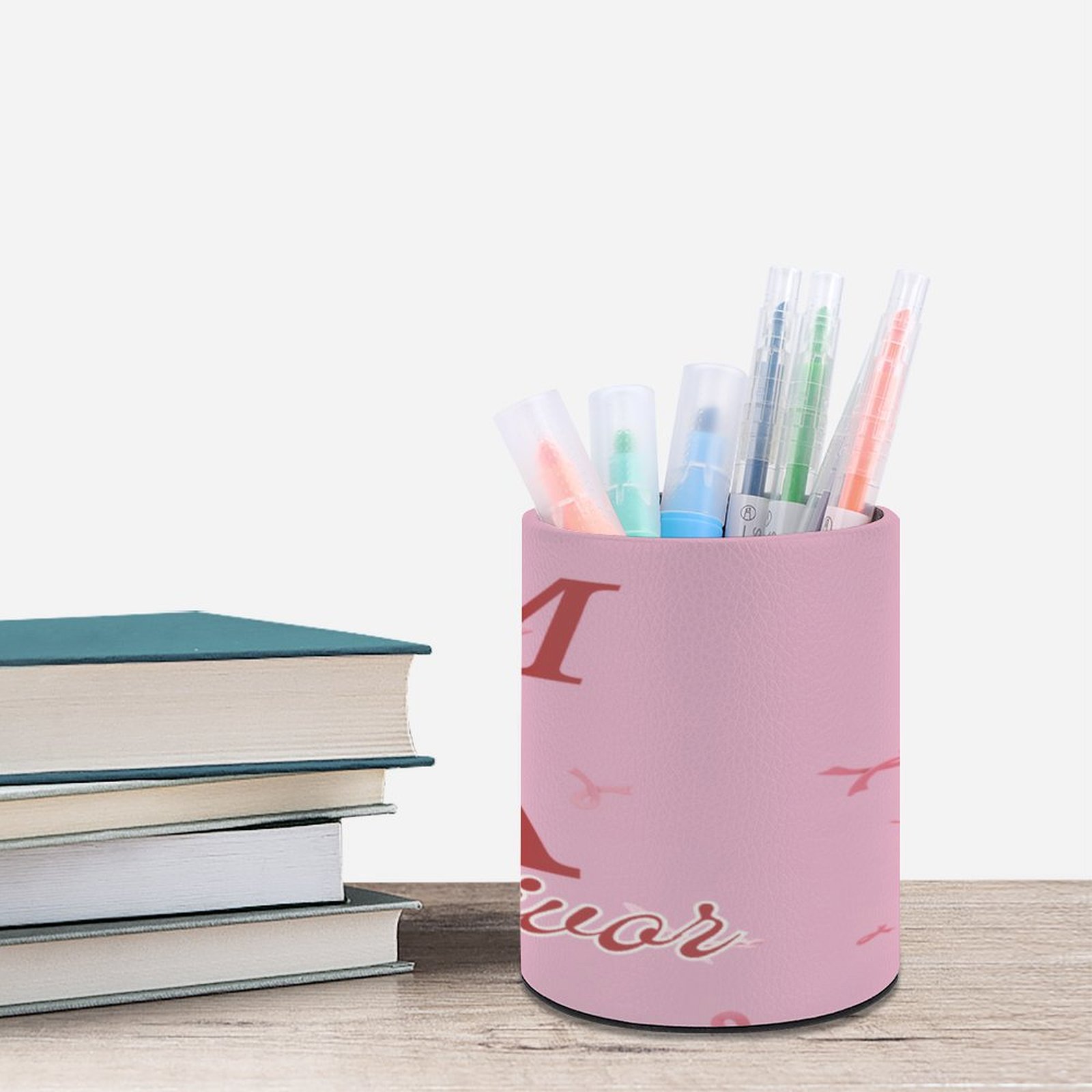 Breast Cancer Awareness Pen Holder Round Pen Holder