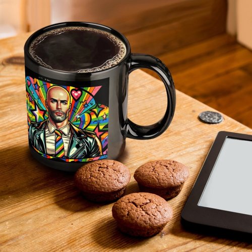 Guy with Pride Gay by Fetishworld Black Mug