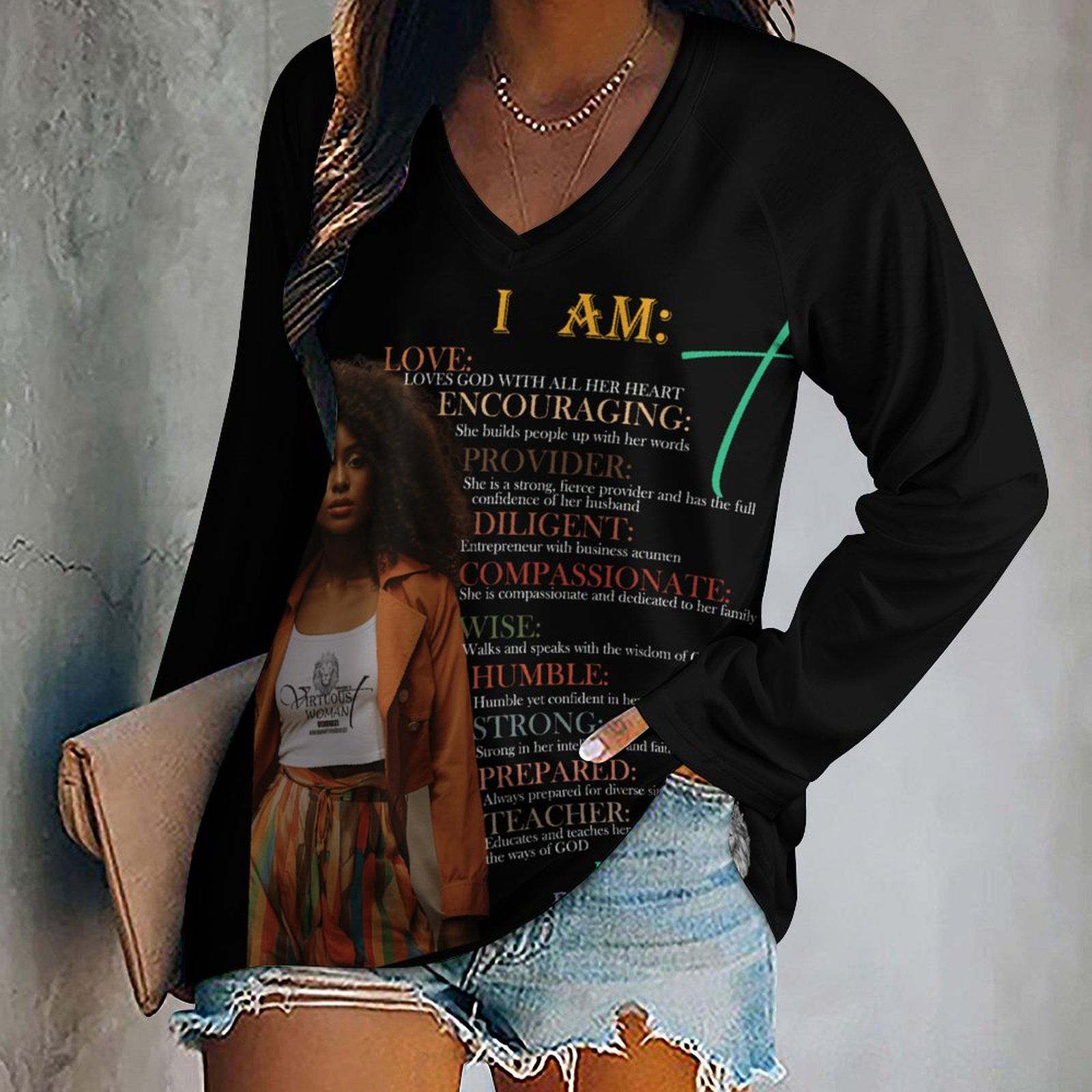 Long sleeve loose tee Women's Long Sleeve Loose Tee (TLREV2)