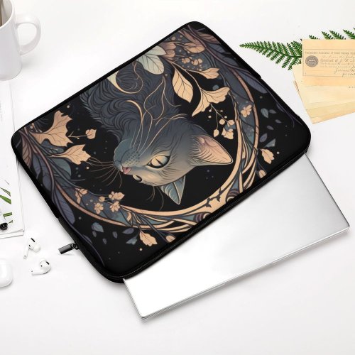 Mystic Cat Laptop Sleeve Laptop Sleeve (Multiple Sizes)