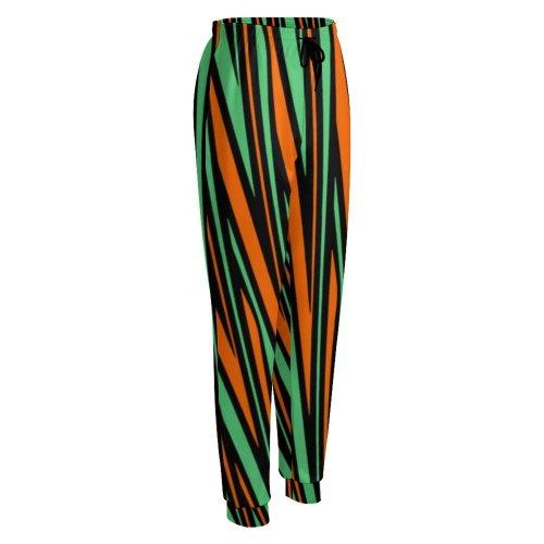 geo tribal orange turquoise Women's All Over Print Sweatpants