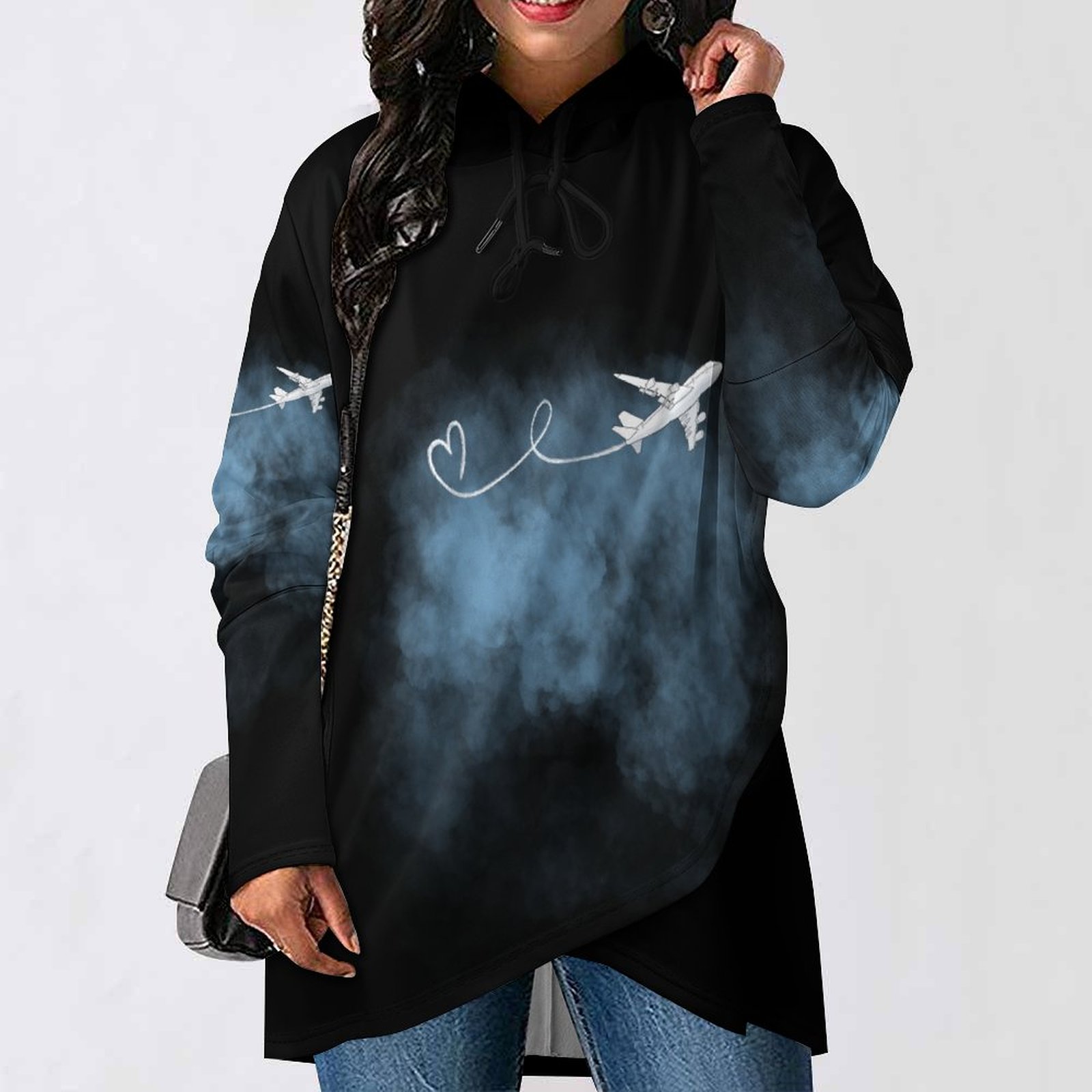 Flight Time Women's Mid-length Slim Fit Hoodie