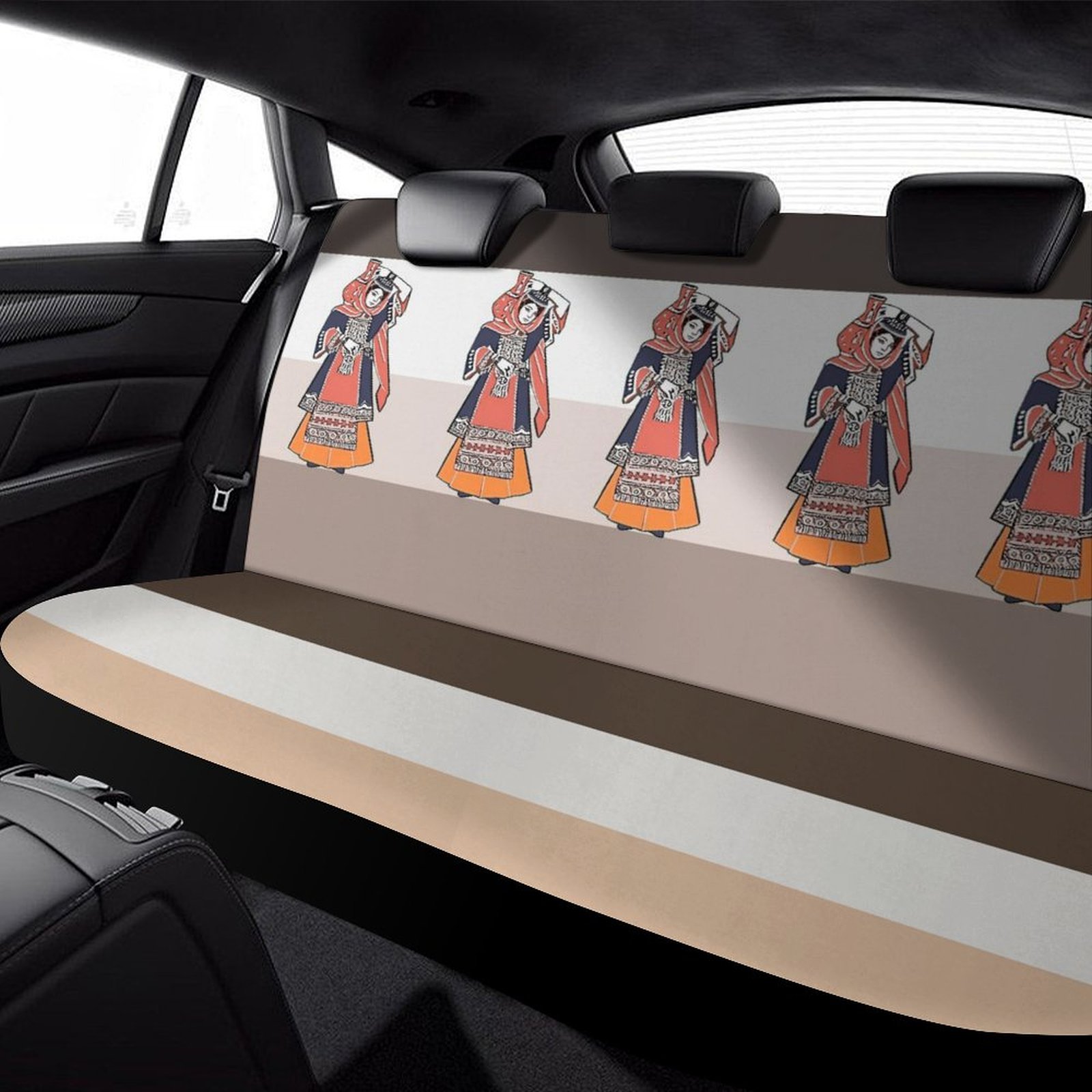 Girl with the Jug Car Rear Seat Cover