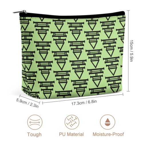 minimalistic black tribal arrows 2 Portable Cosmetic Bag