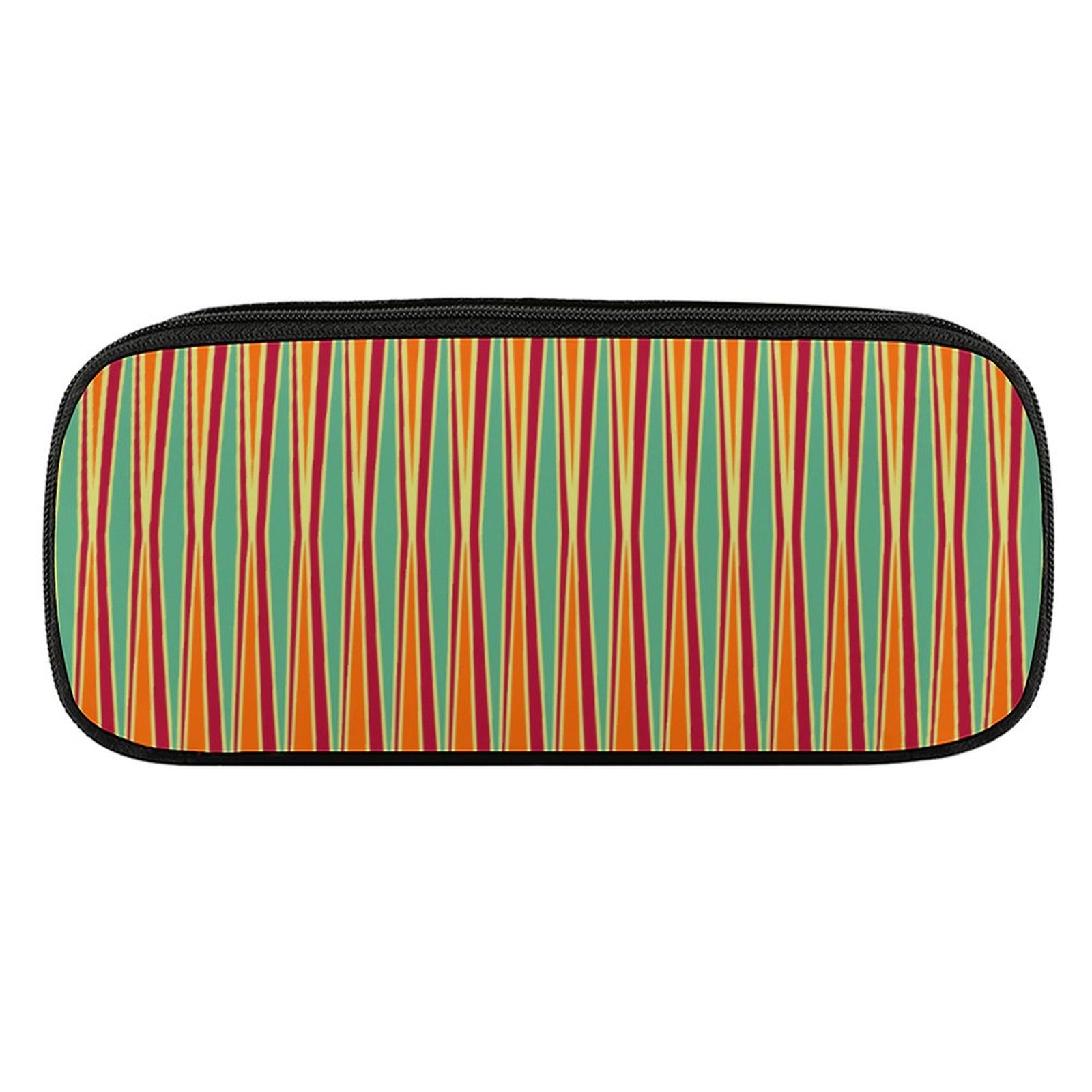 Tribal azure burgundy orange