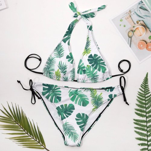 Bikini Halter Bikini Swimsuit-Large (BK2131)