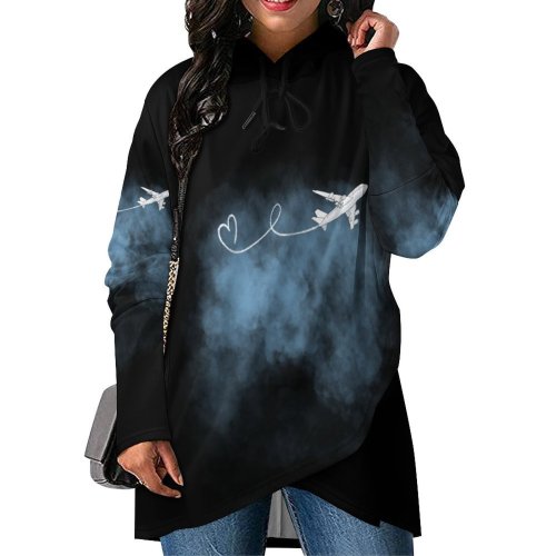 Flight Time Women's Mid-length Slim Fit Hoodie