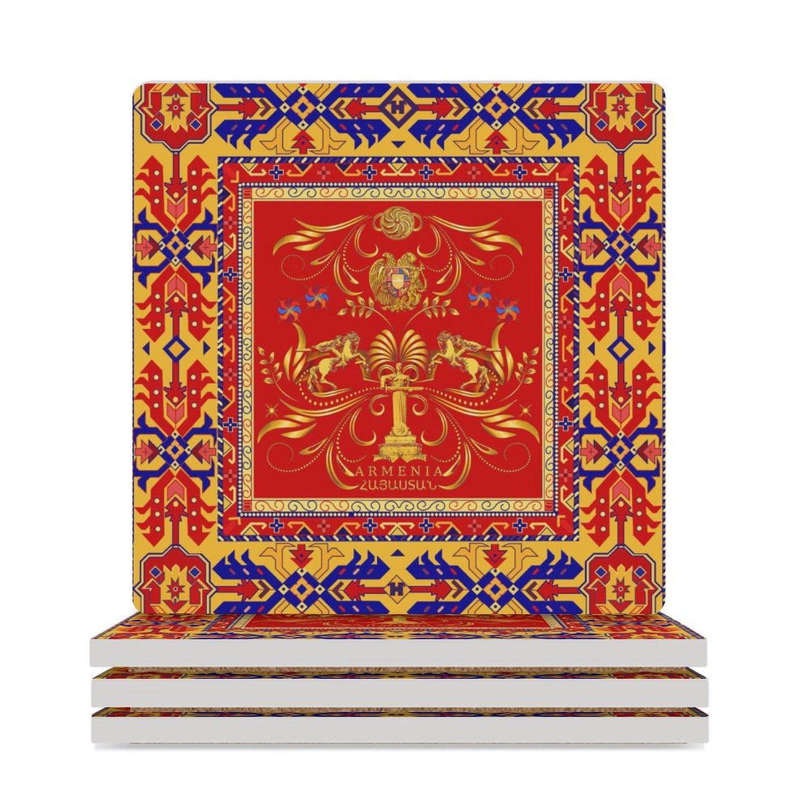 Armenia Ceramic Coasters (Square) Ceramic Coasters (Square)