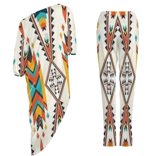 Native Women's Off Shoulder Two-piece Set