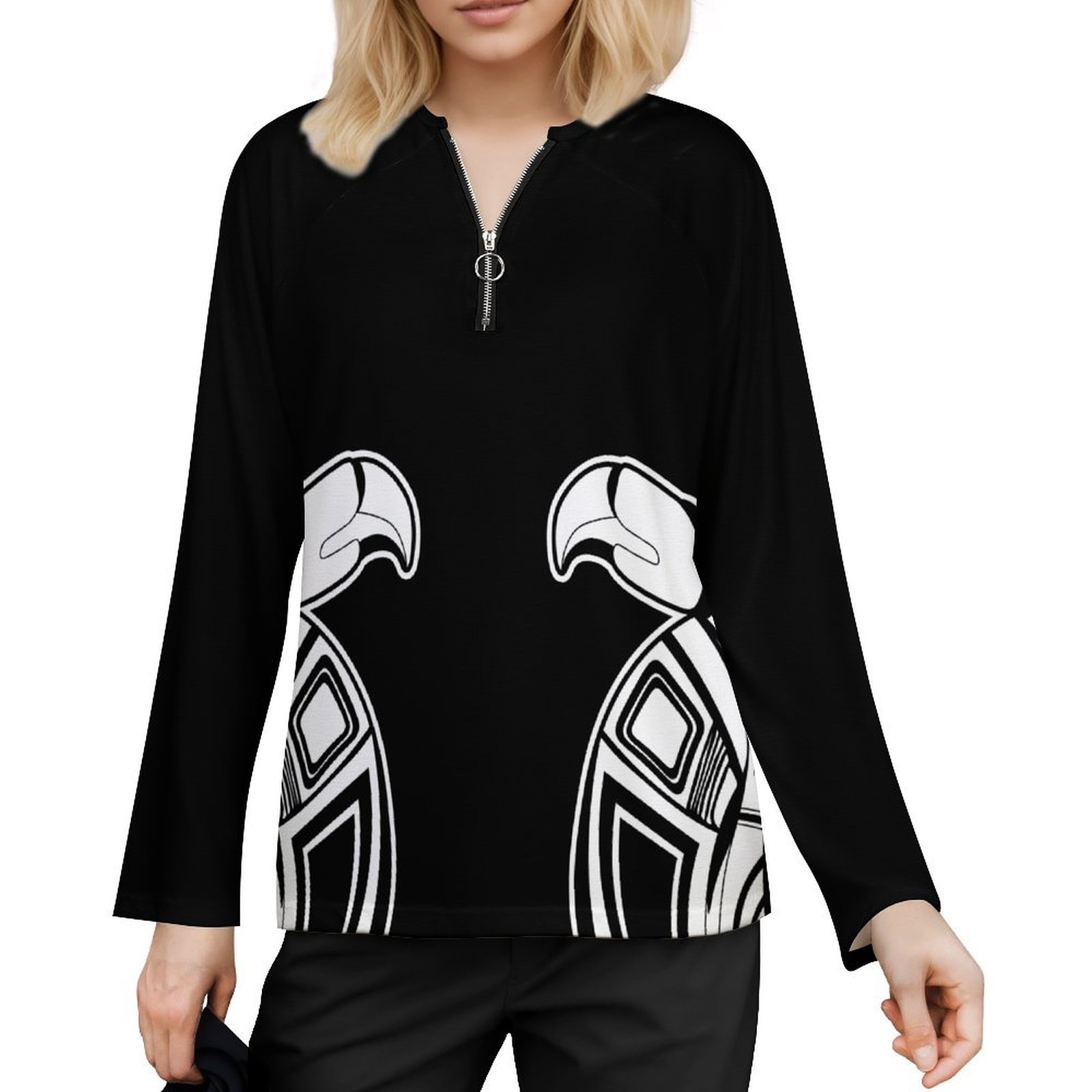 tribal birds black & white tribal minimalistic