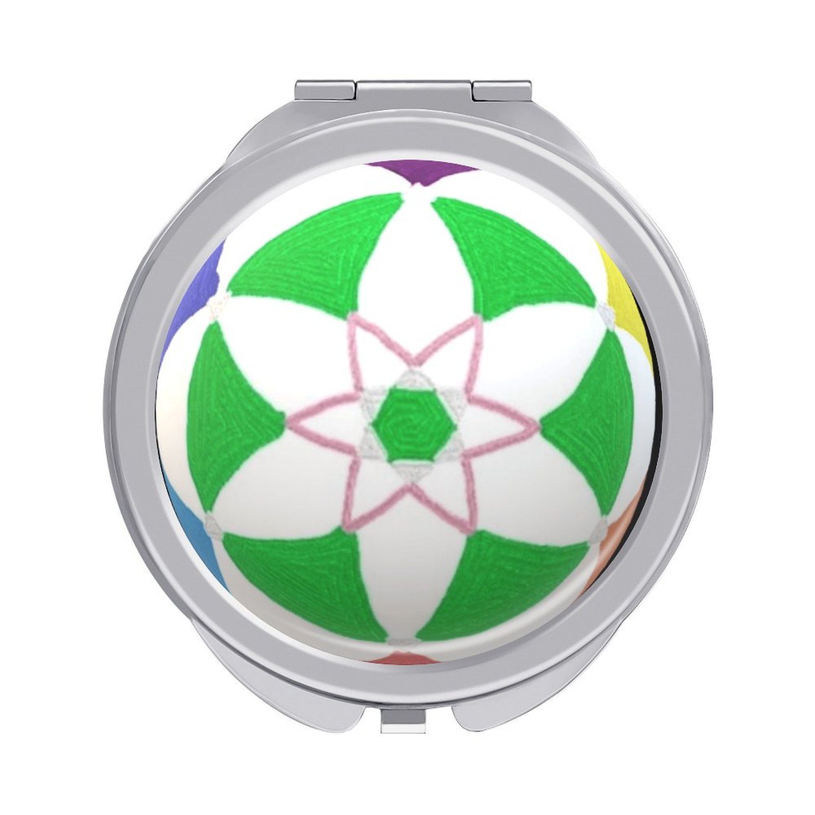 Portable travel makeup mirror