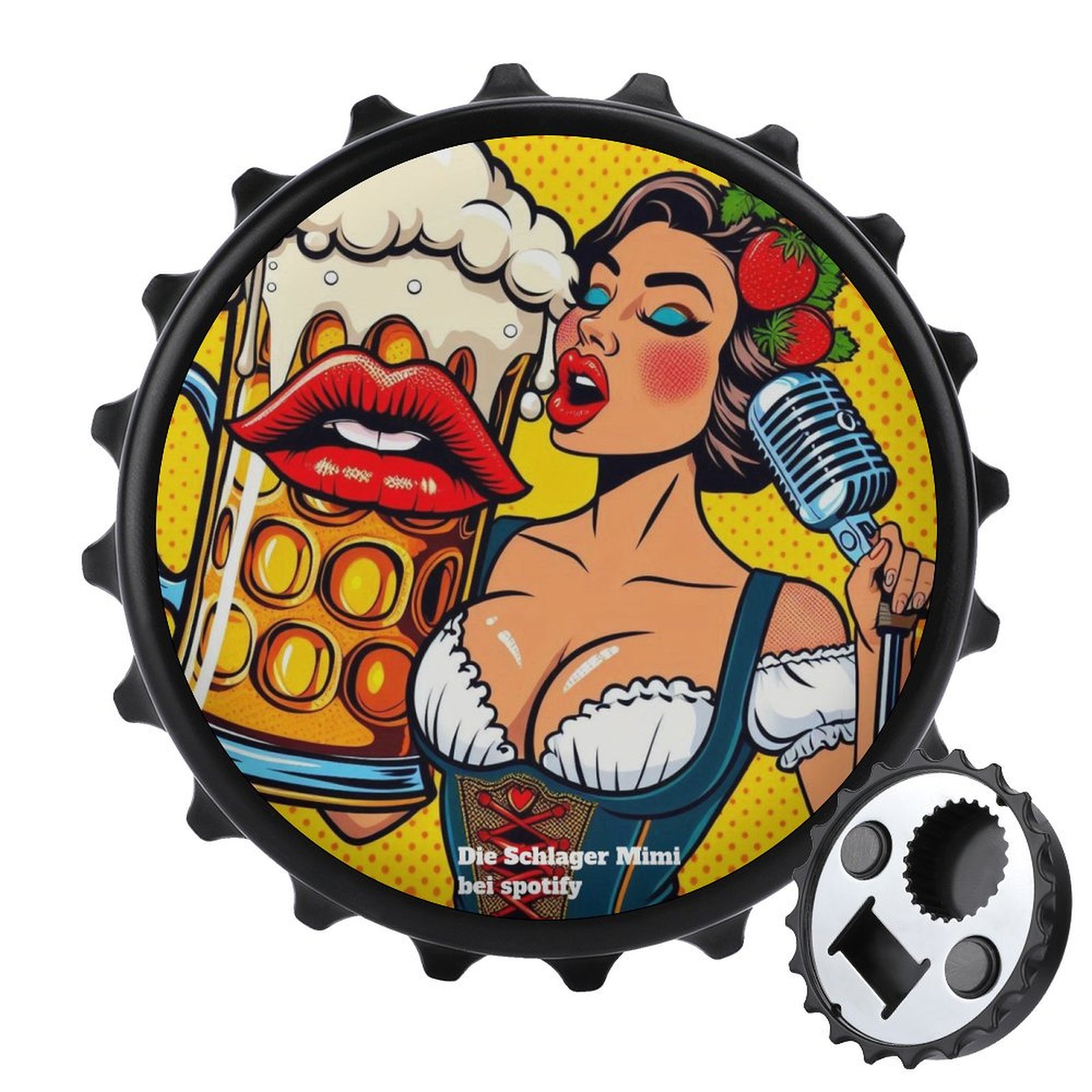 Bottle opener/fridge magnets