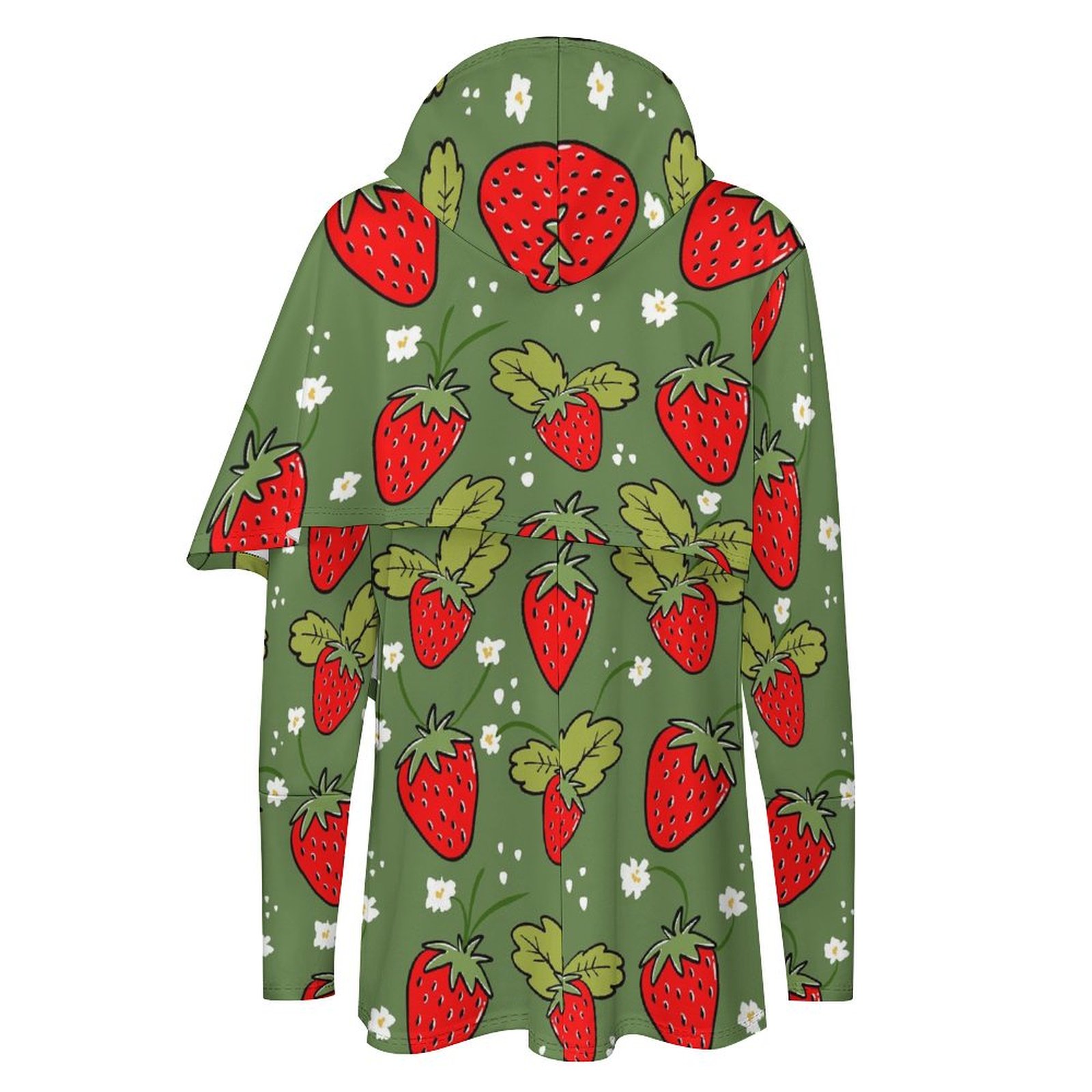 fragole strawberry Women's Mid-length Slim Fit Hoodie