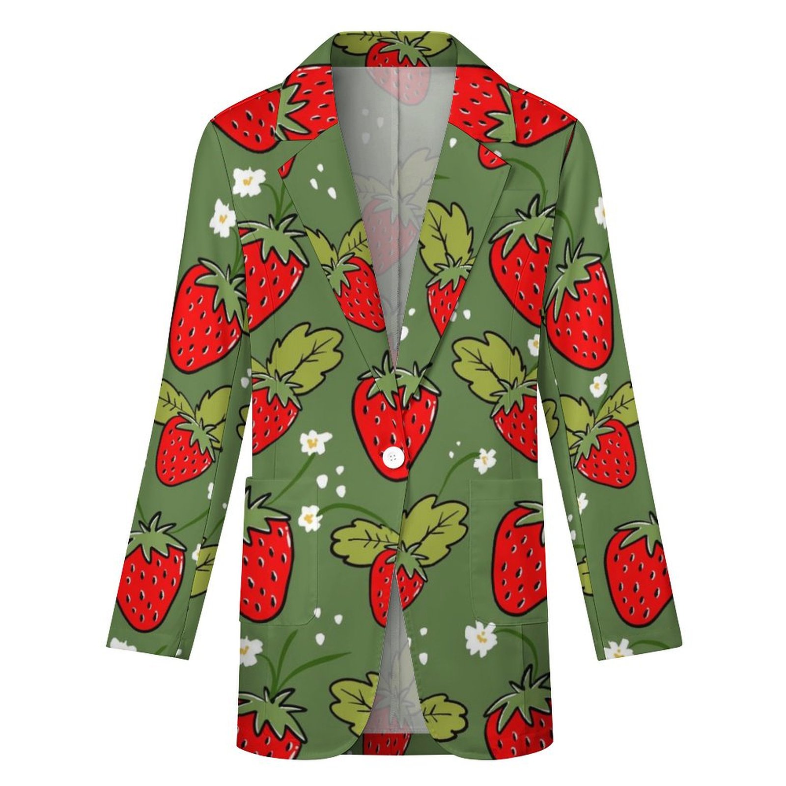 Women's casual suit strawberry All Over Print Women's Blazer