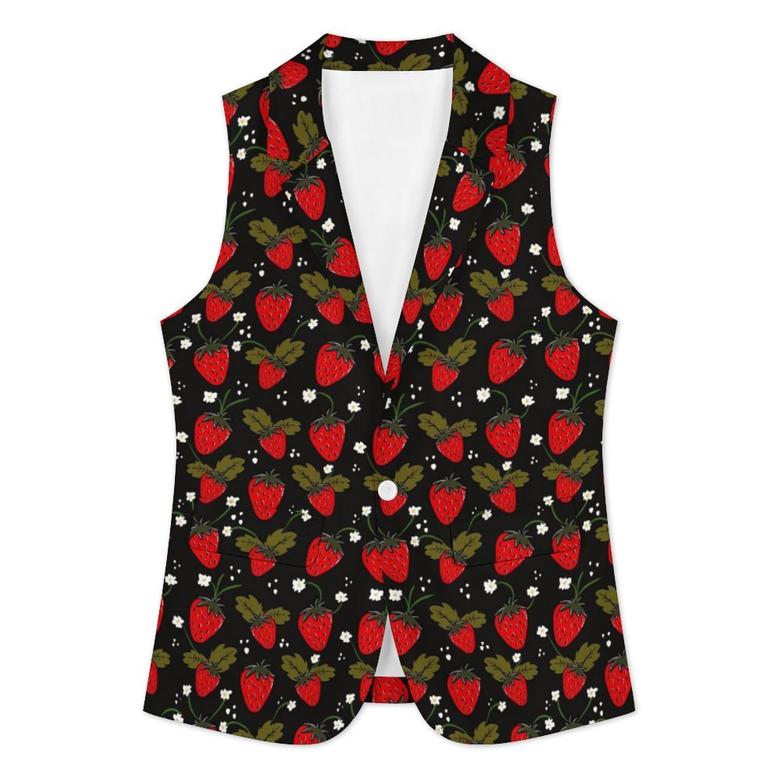 Women's suit vest fragole Women Sleeveless Blazer