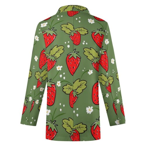 Women's casual suit strawberry All Over Print Women's Blazer