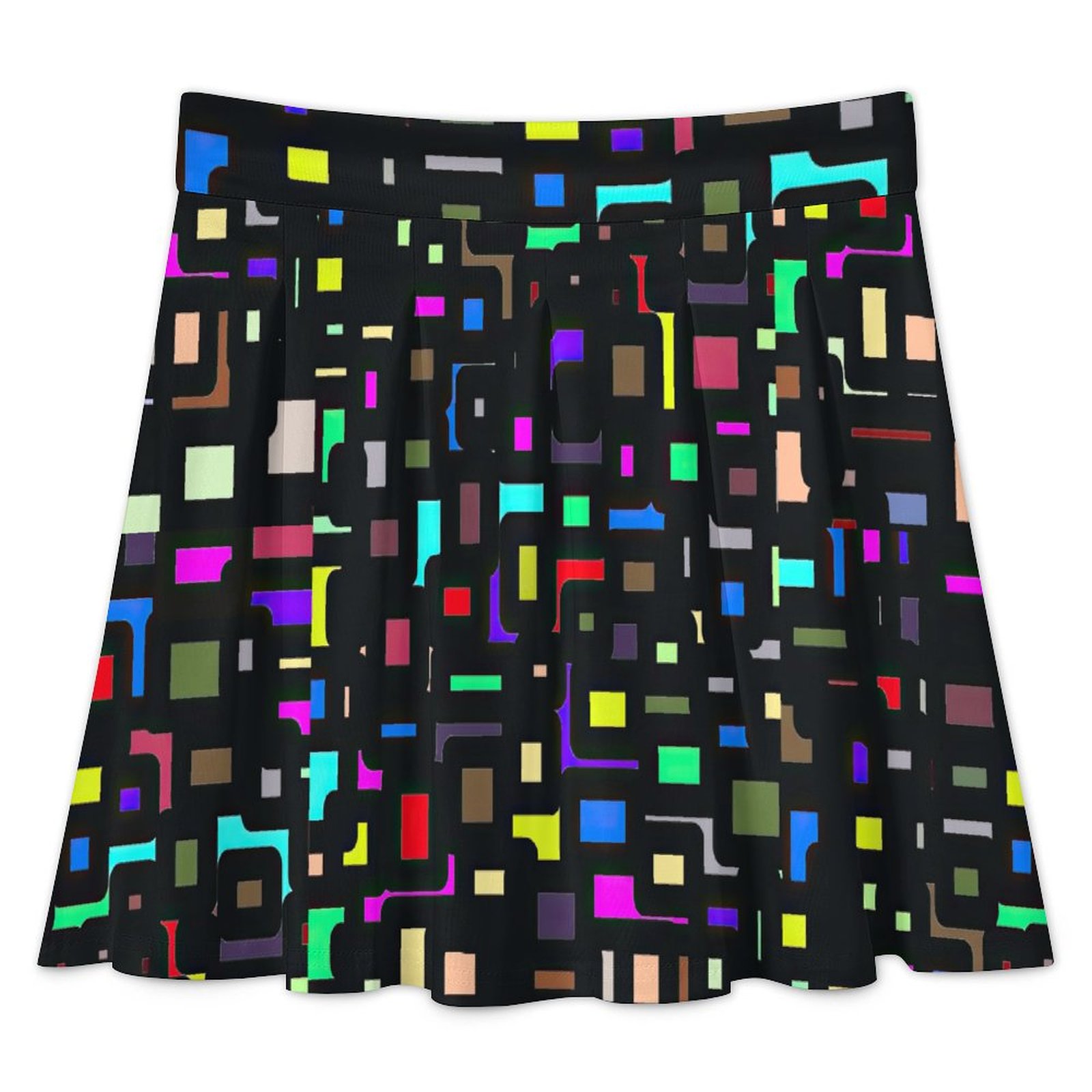 City Life All Over Print Skater Skirt