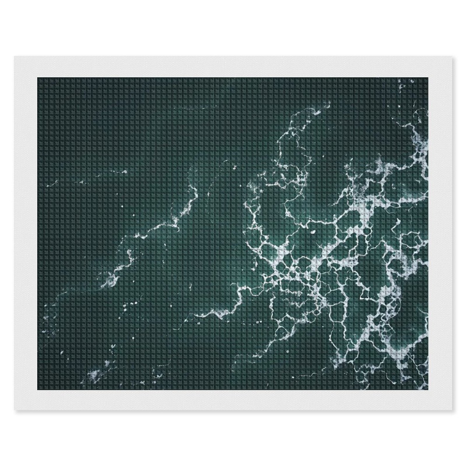 Abstract Ocean Waves Aerial View