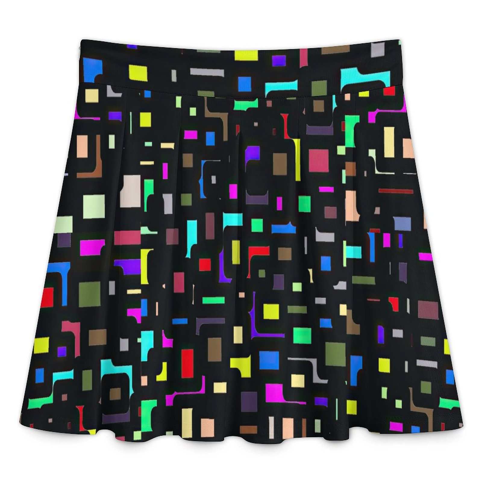 City Life All Over Print Skater Skirt