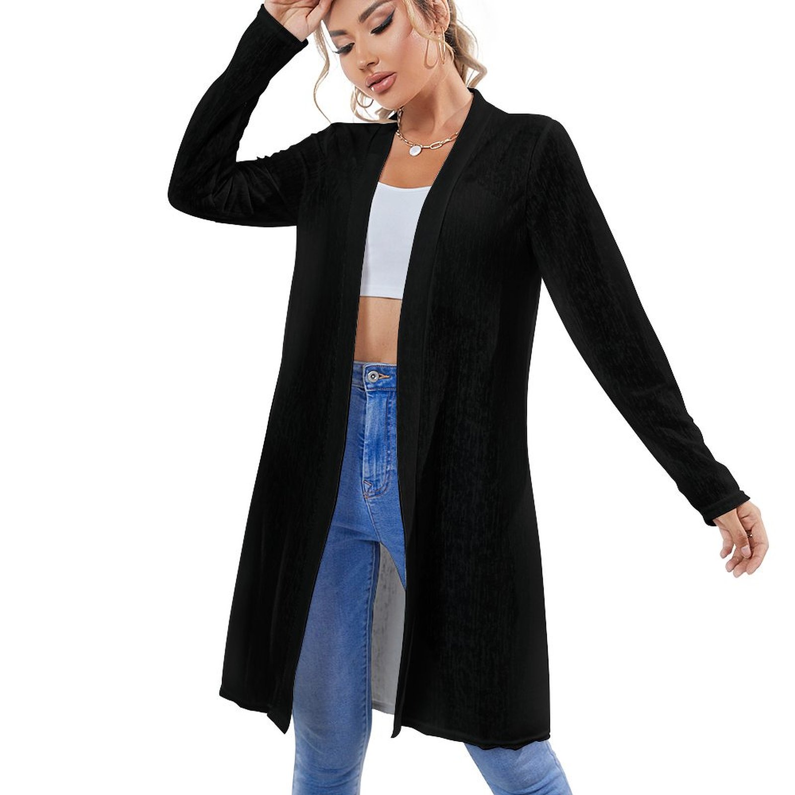 Medium length cardigan