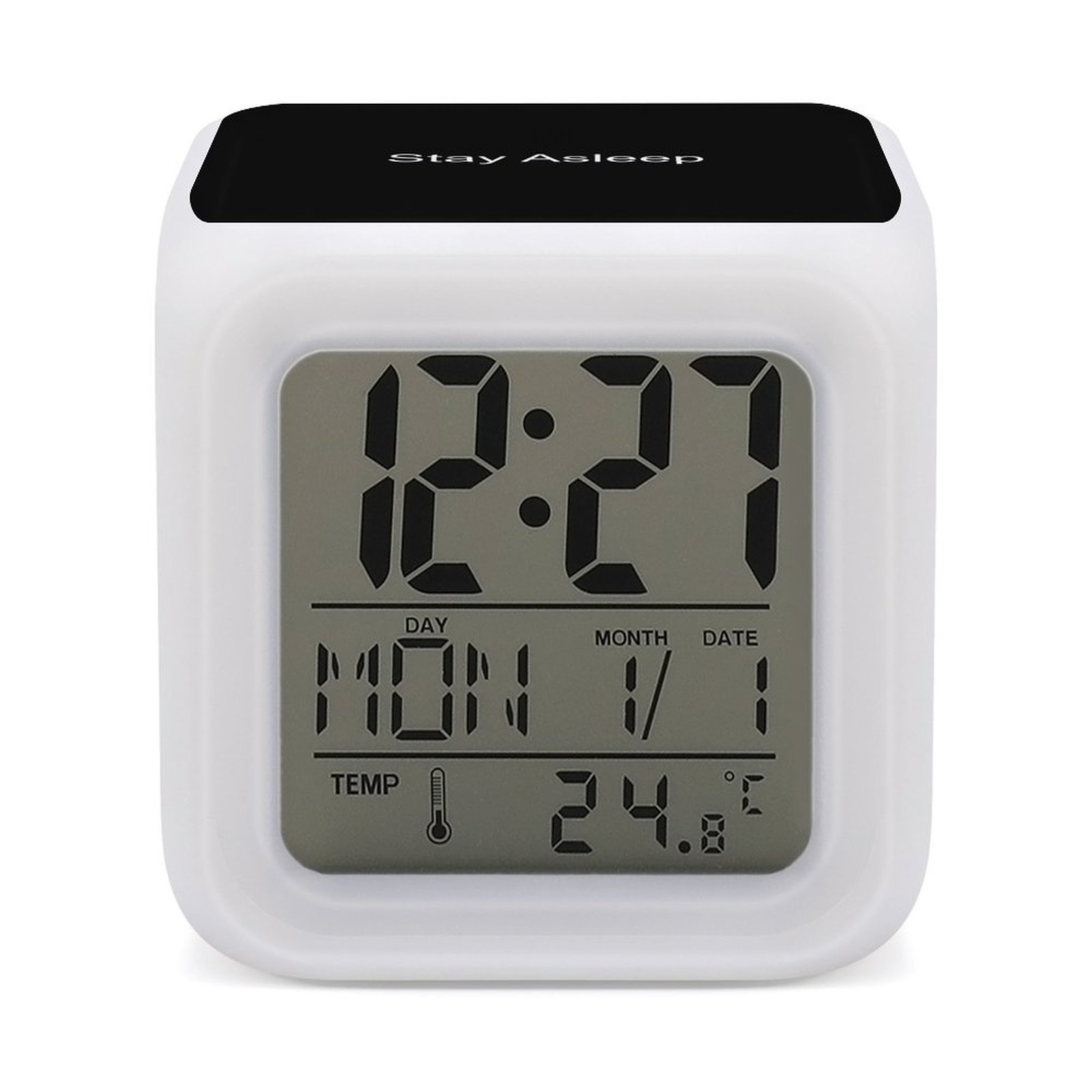 Color change alarm clock
