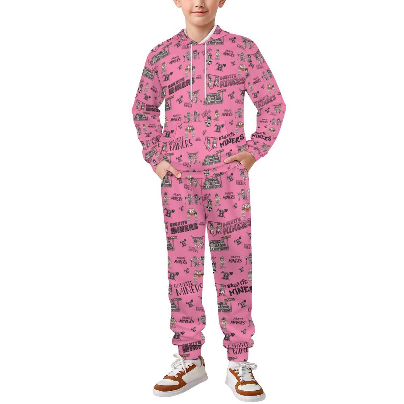 Children's Jogging Suit Bauxite Miners _ PINK