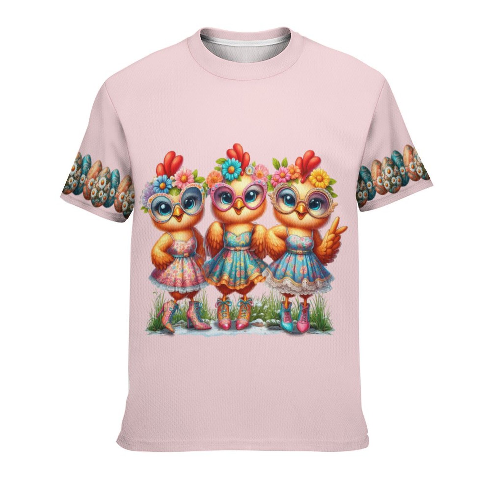 3 Happy Hens Designer Teen T-shirt