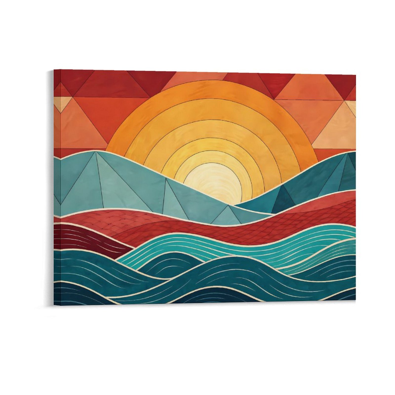 Geometric Sunrise Serenity