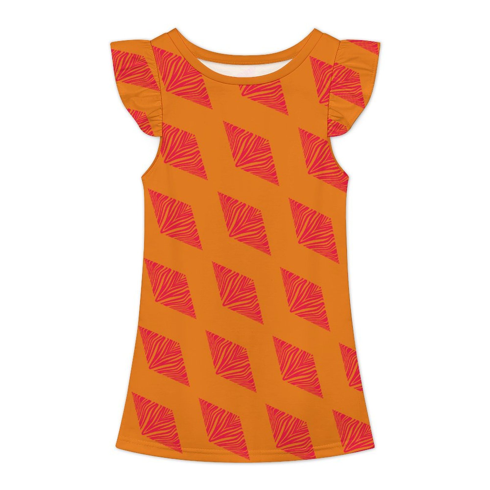 pink orange geo zebra