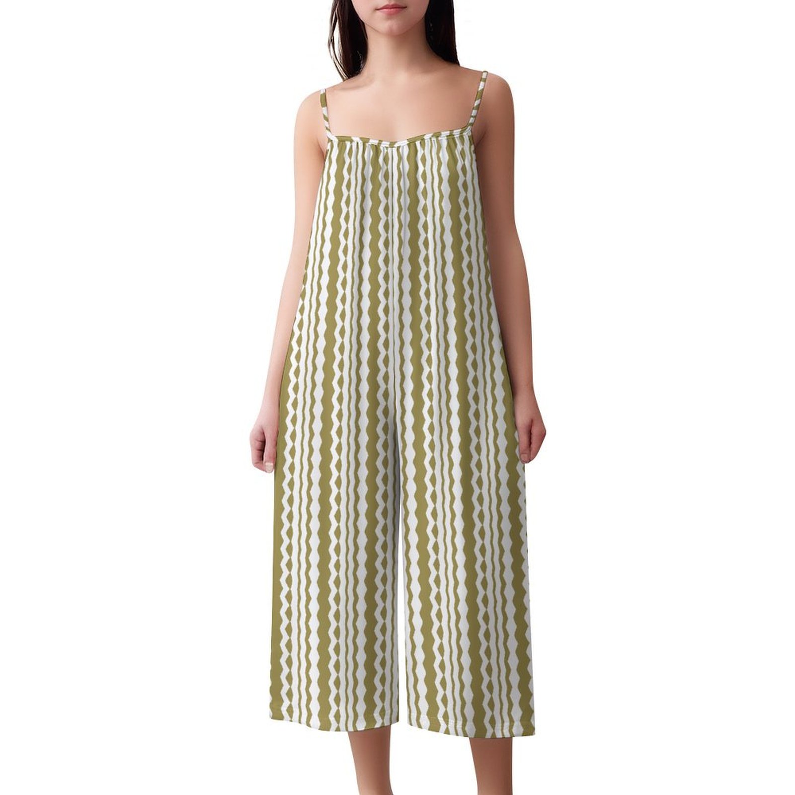 boho striped white & beige