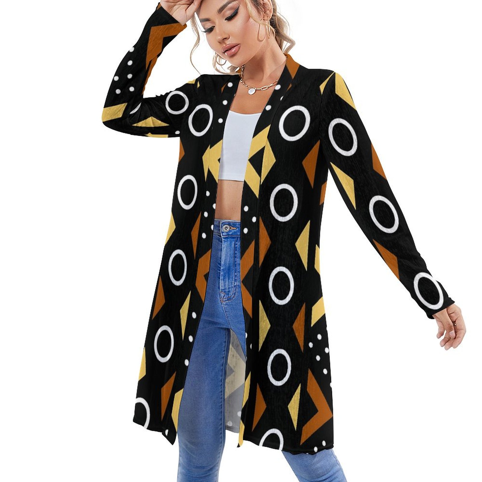 Medium length cardigan