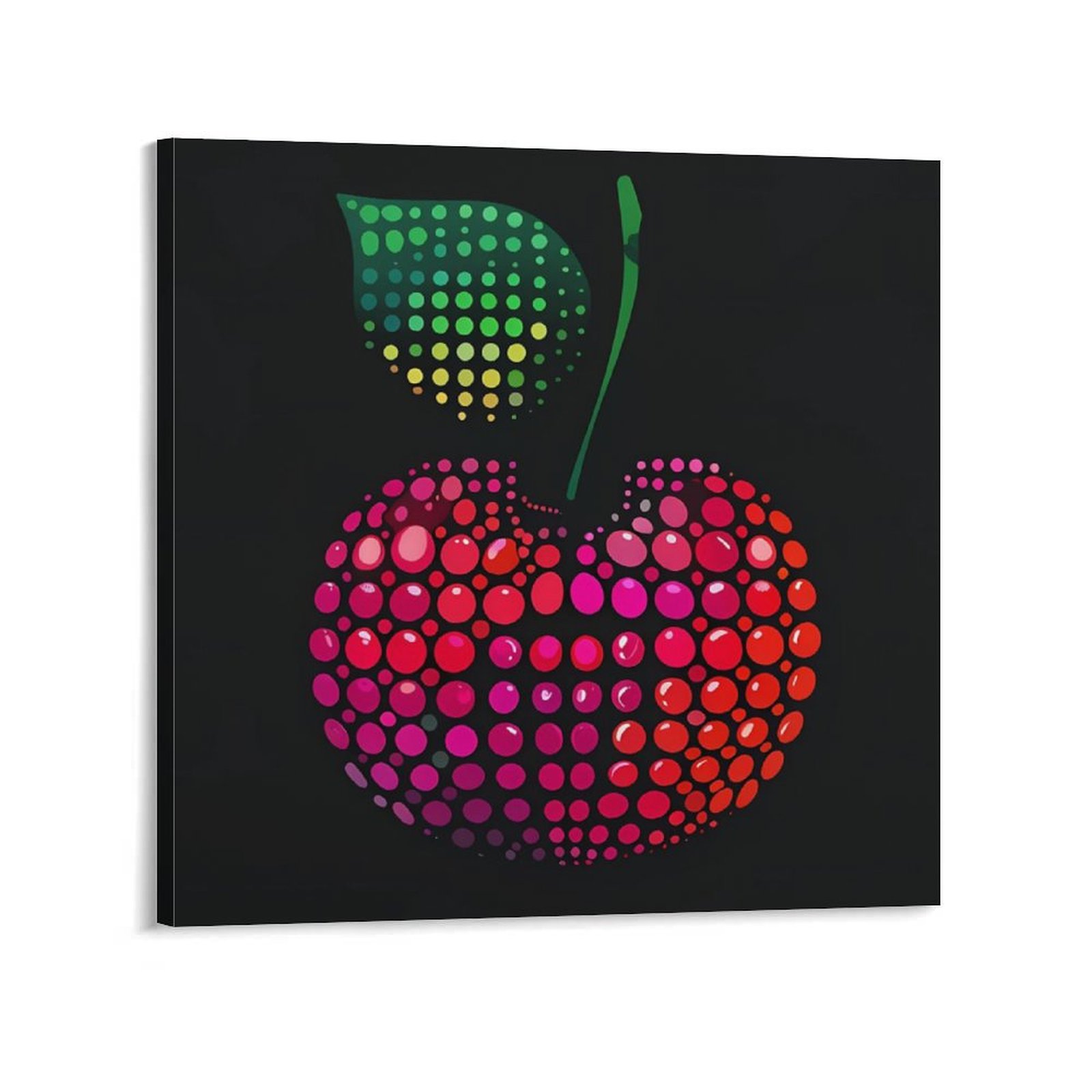 Dotted Delight: Abstract Apple Art