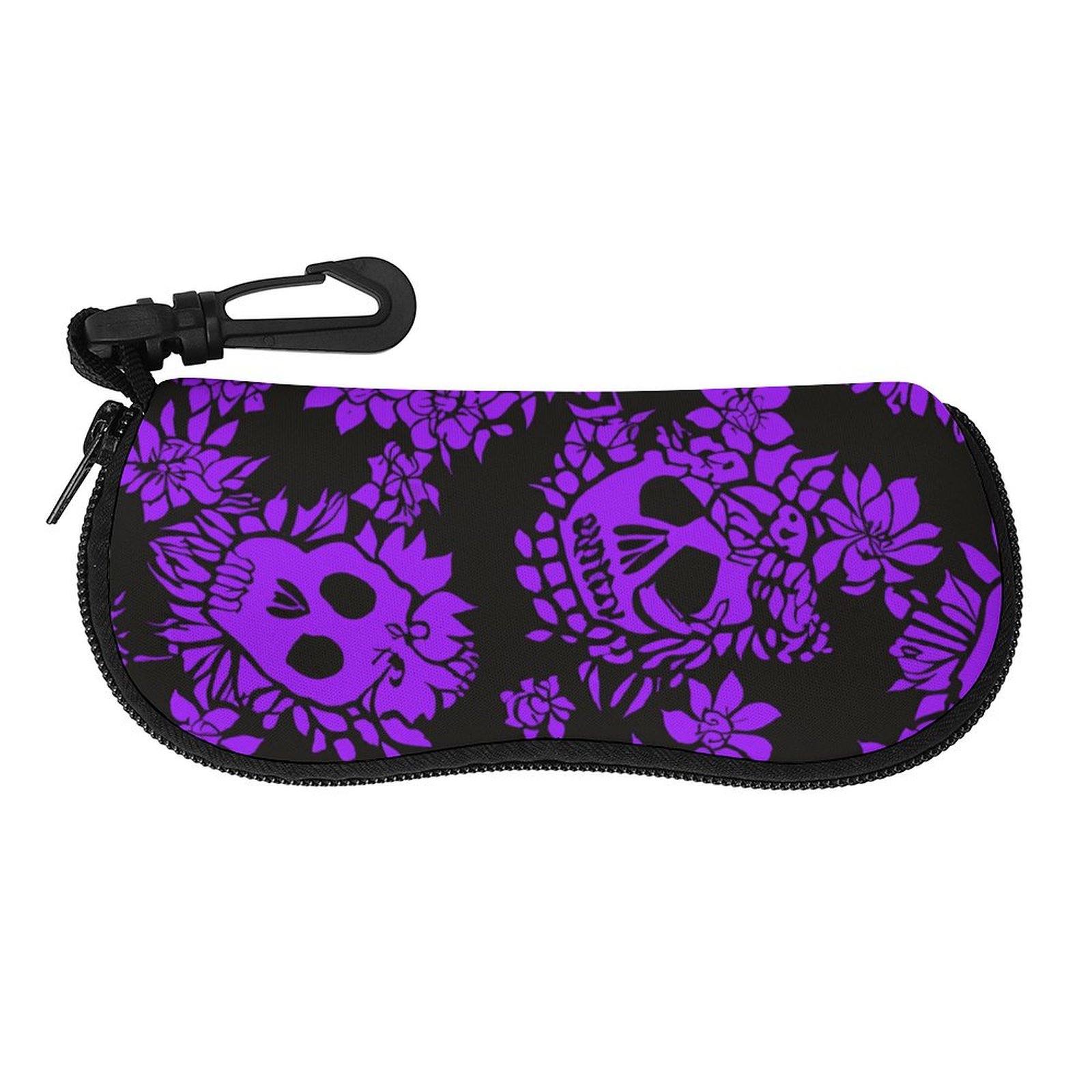 Purple Skull & Flowers